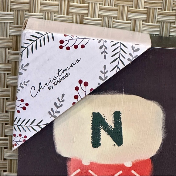 🎄🌟2xHP🌟NOEL Christmas Stockings Tabletop or Wall Decor by Kirklands - Picture 3 of 8